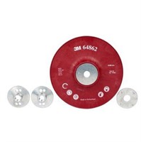 3M Räfflad stödplatta till Fiberslipskiva, 180 mm, Röd