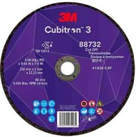 3M Cubitron 3 kapskiva, 88732, 36+, T41, 230 mm x 2 mm x 22,23 mm, EN,