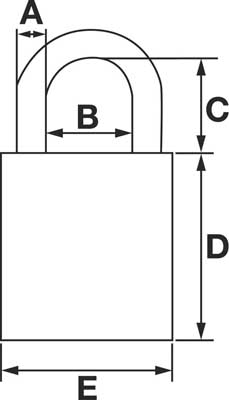 HÄNGLÅS ABUS 64TI/40 TWIN SB