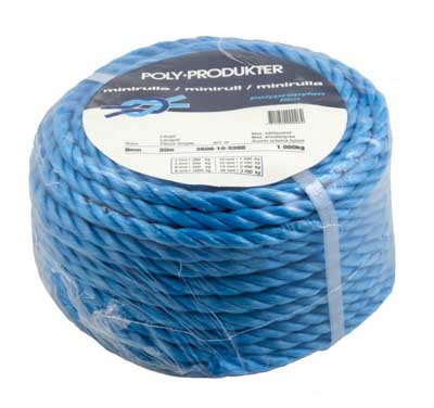 TÅGVIRKE PP 3-SL 8MMX30M BLÅ