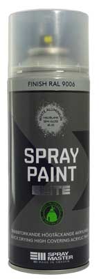 SPRAYFÄRG ELITE VIT ALUMINIUM