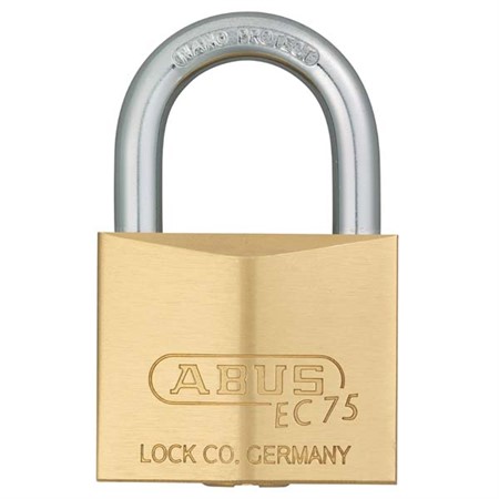 HÄNGLÅS 75/40 EC75 MÄSSING ABUS