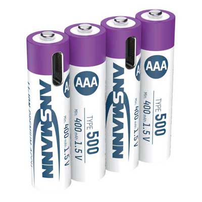 BATTERI LITHIUM AAA 4P LADDBART