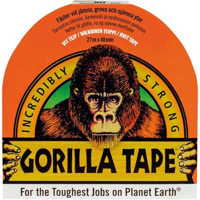 VÄVTEJP GORILLA 48MMX27M VIT