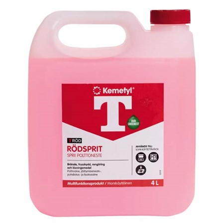 BRÄNSLESPRIT T-RÖD 4L    KLUCKFRI