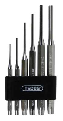 Drivdornsats 2-8 mm 6delar i hållare CR-MO Tecos