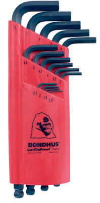 BLX15M Insexnyckelset 15 del m/kula 1,27-10,0mm Bondhus