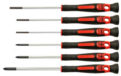 Skruvmejselset 6dl Spår/PH 1,5-2-3-PH00+0+1 PrecisionGrip