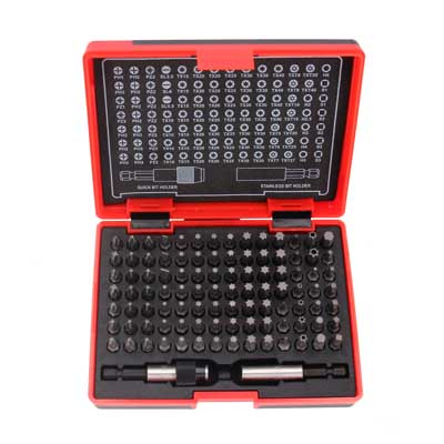 T-B100 Bitsset 100dl 1stk/pk 98 Bits + 2 bitshållare Tecos