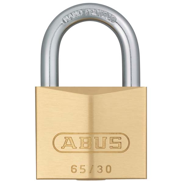 HÄNGLÅS 65/30 MÄSSING ABUS